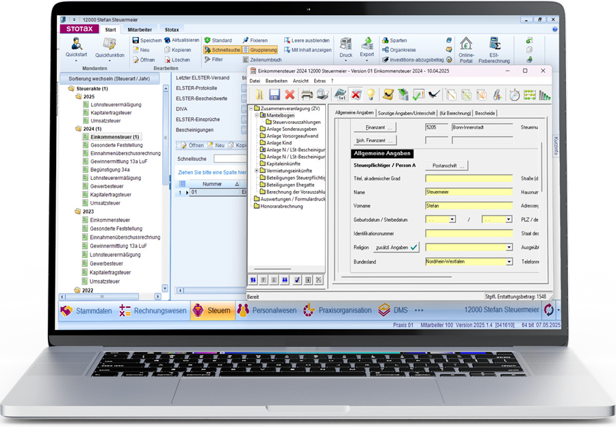 Rundum-System für moderne Steuererklärungen
